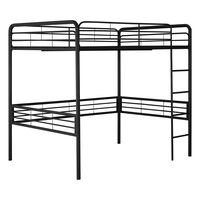 Dorel Full Metal Loft Bed in Black