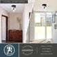 Vaxcel Park Ridge 3-Light Flush Mount in Matte Black, , large