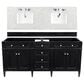 James Martin Vanities Brittany 72" Double Bathroom Vanity in Black Onyx with 3 cm Eternal Jasmine Pearl Quartz Top and Rectangle Sinks, , large