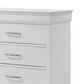 Crown Mark Amalia 5-Drawer Chest in White, , large