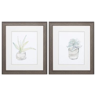 Propac Succulent Wall Art in Green (Set of 2), , large