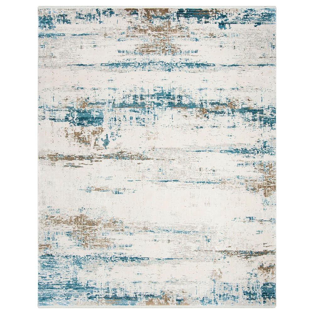 Safavieh Eclipse ECL226 9' x 12' Beige and Blue Area Rug, , large