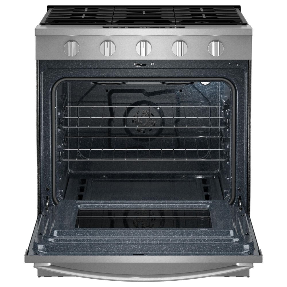 Whirlpool 30" Smart Gas Range with Air Cooking Technology in Fingerprint Resistant Stainless Steel, , large