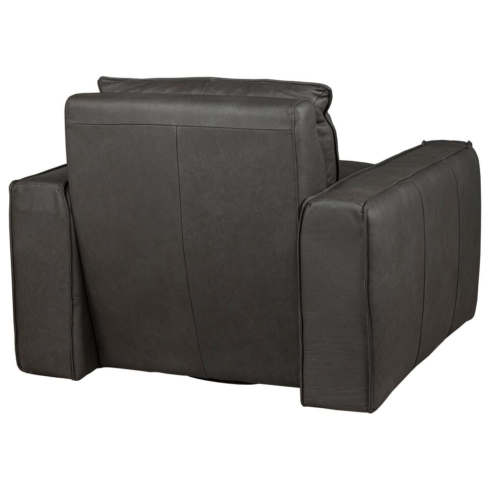 Bordeaux &amp; Co Swivel Chair in Oslo Dark Grey, , large