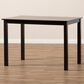 Baxton Studio Evelin Dining Table in Espresso Brown - Table Only, , large