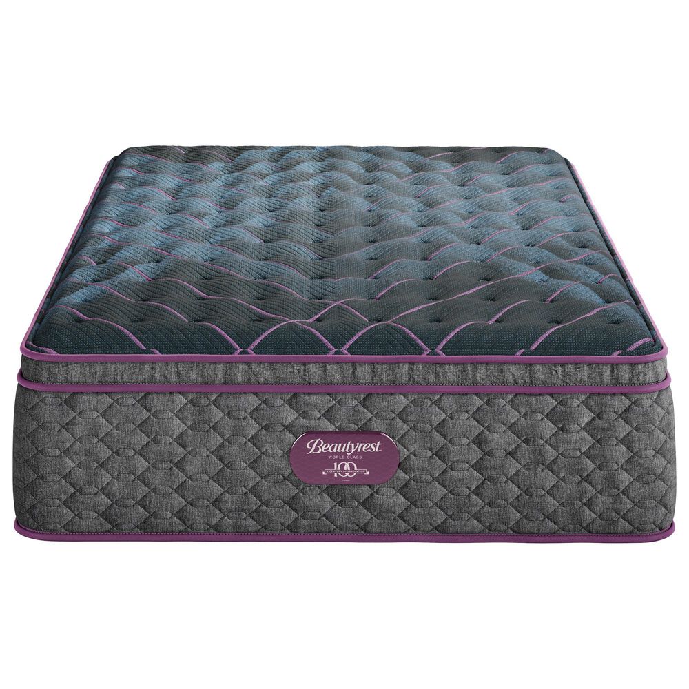 Beautyrest World Class Level Three Plush Pillow Top King Mattress, , large