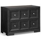 Furniture of America Hatton 2-Drawer Nightstand in Weathered Black, , large
