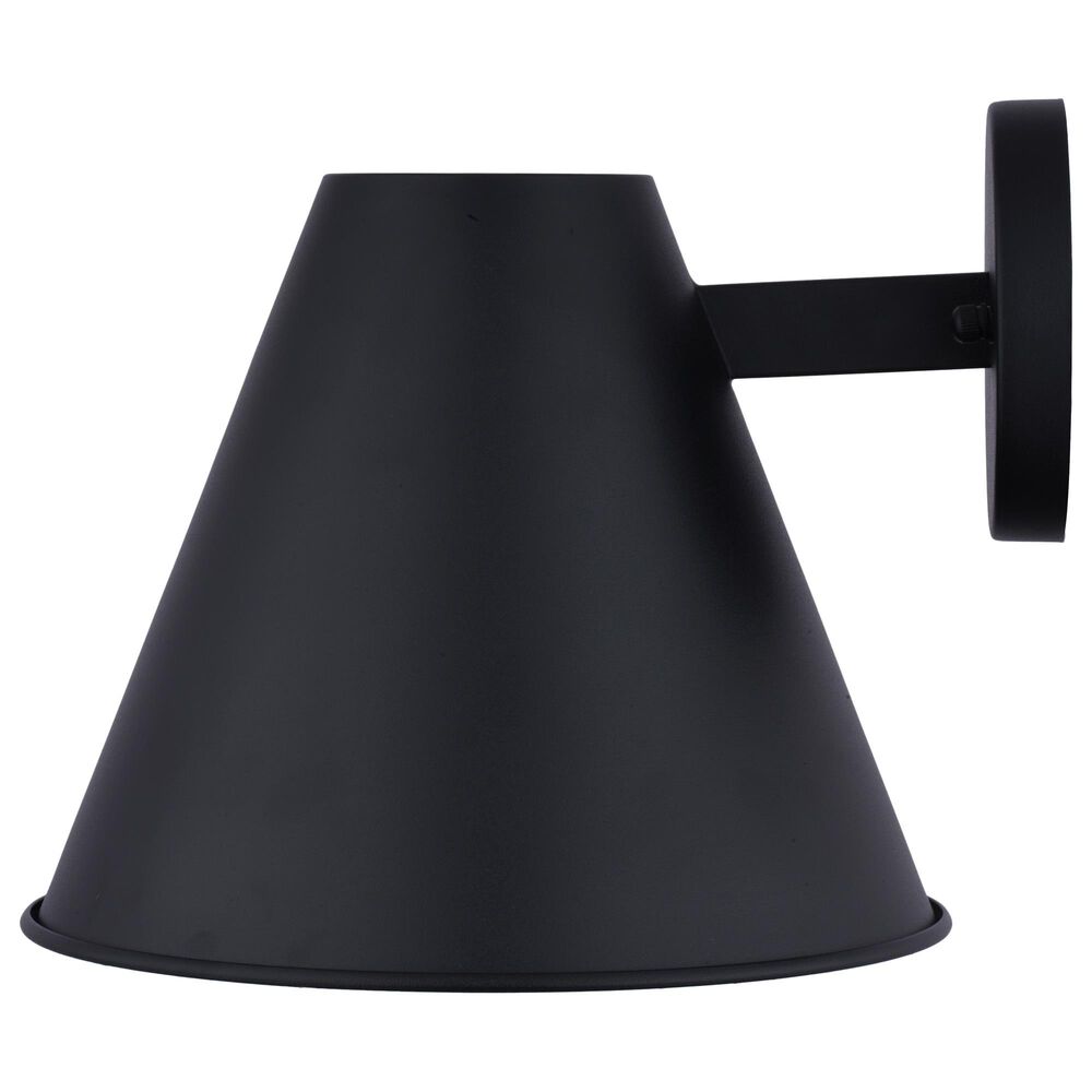Vaxcel Smith 10" 1-Light Outdoor Wall Sconce in Textured Black, , large