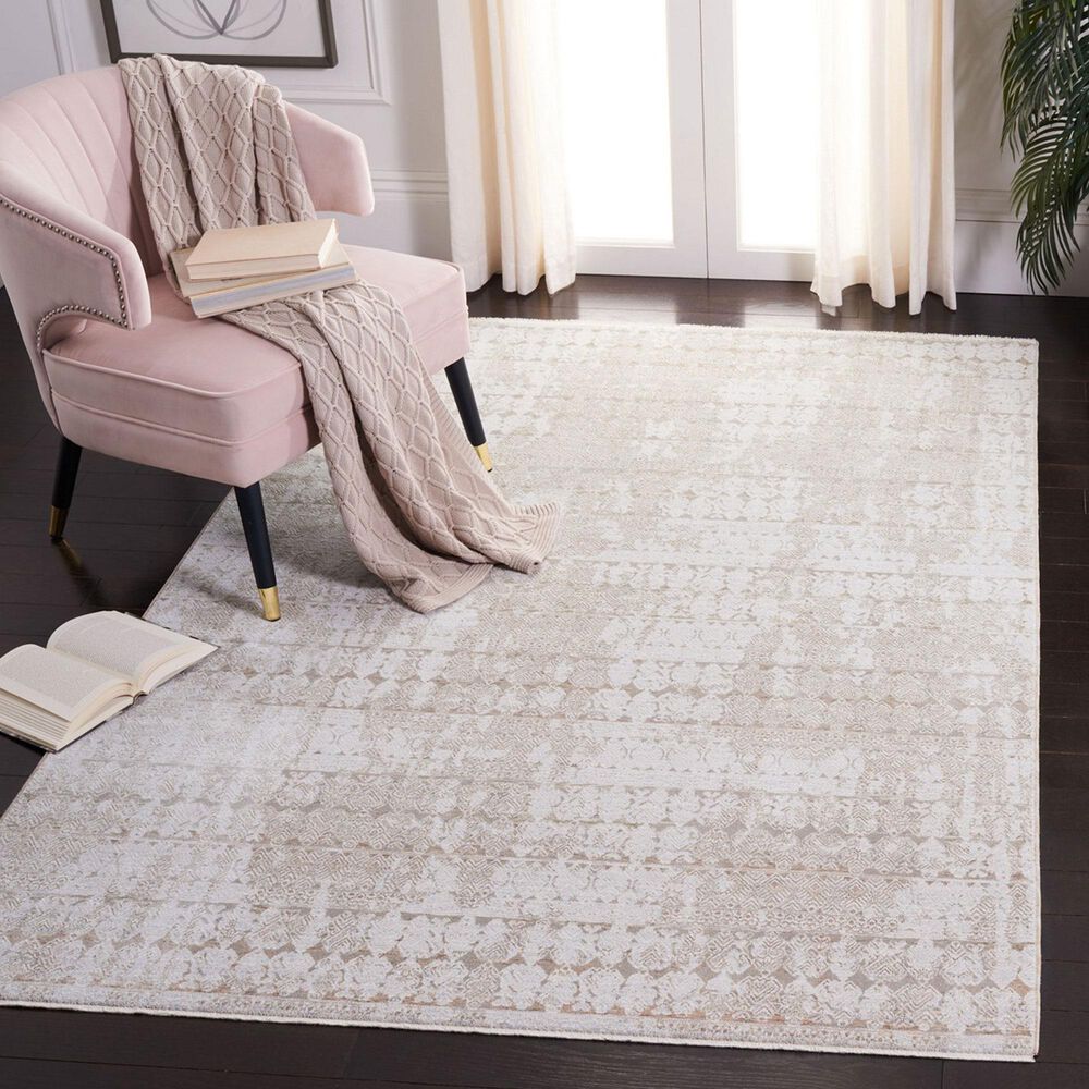 Safavieh Webster WBS338B 4&#39; x 6&#39; Grey and Beige Area Rug, , large