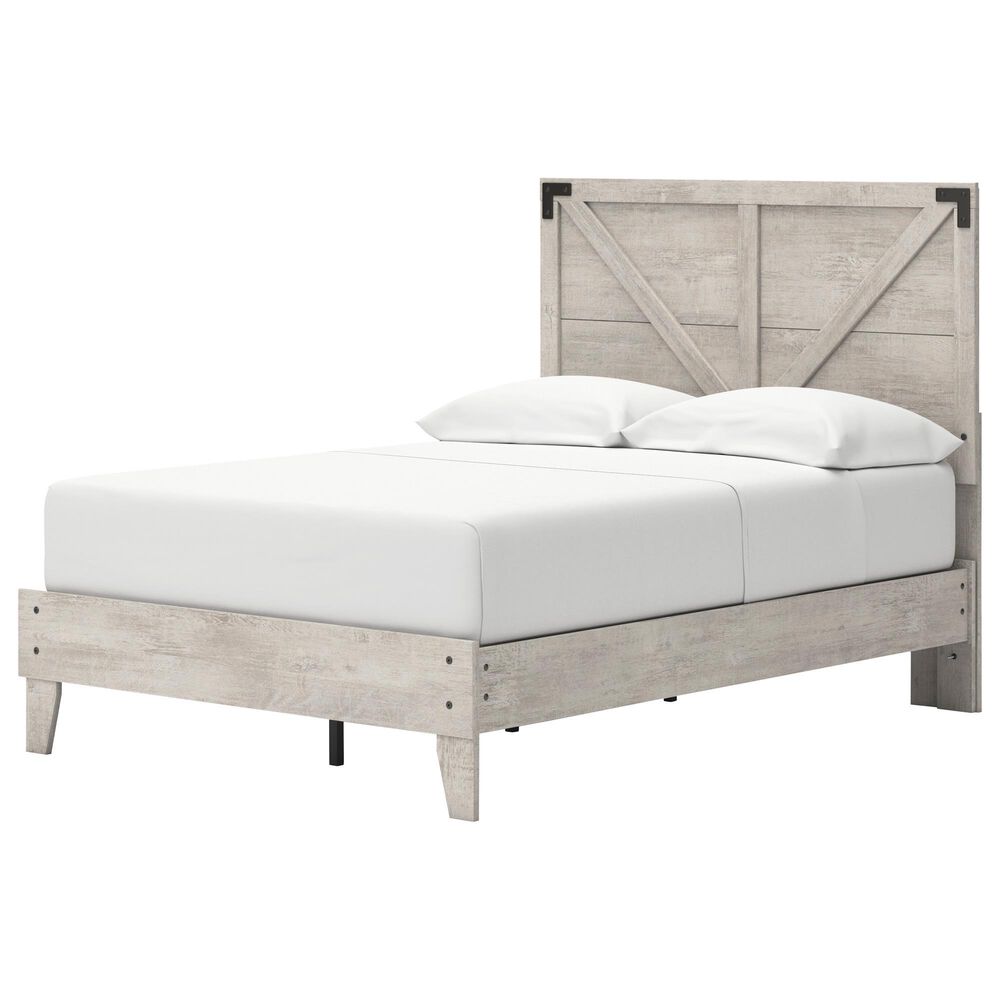 Ashley Shawburn Full Platform Bed in Gray, , large