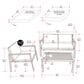 CorLiving Eden 4-Piece Patio Conversation Set in Grey, , large