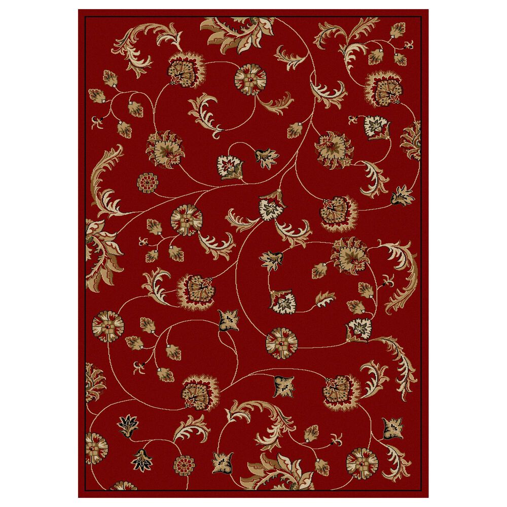 Radici USA Como 1835 Red 7"9" x 11" Area Rug, , large