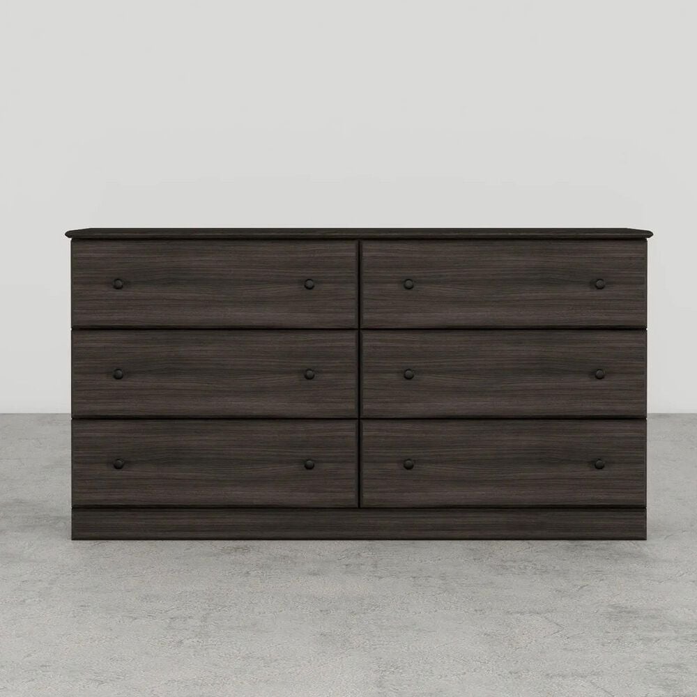 Lemoore Essential 59&quot; 6-Drawer Dresser in Grey Walnut, , large