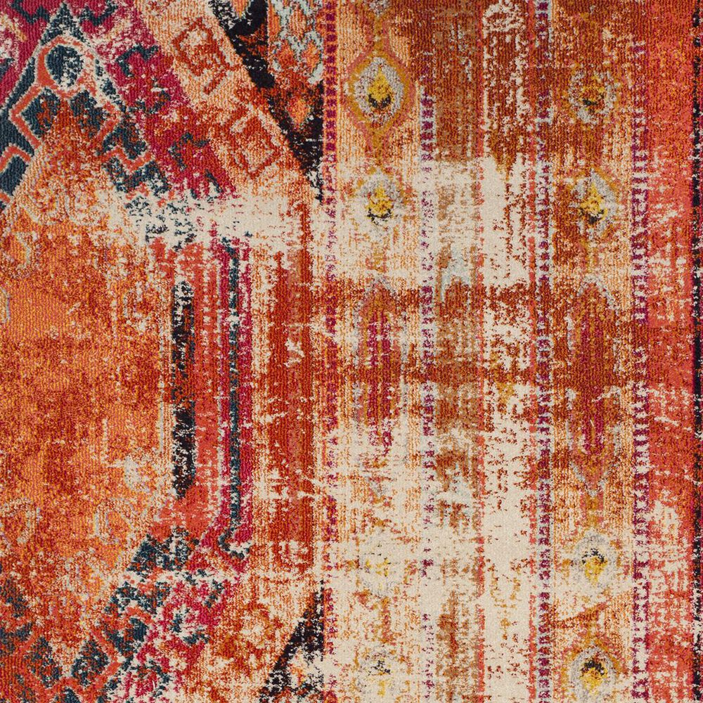 Safavieh Monaco MNC222H-28 2&#39;2&quot; x 8&#39; Orange/Multi Runner, , large