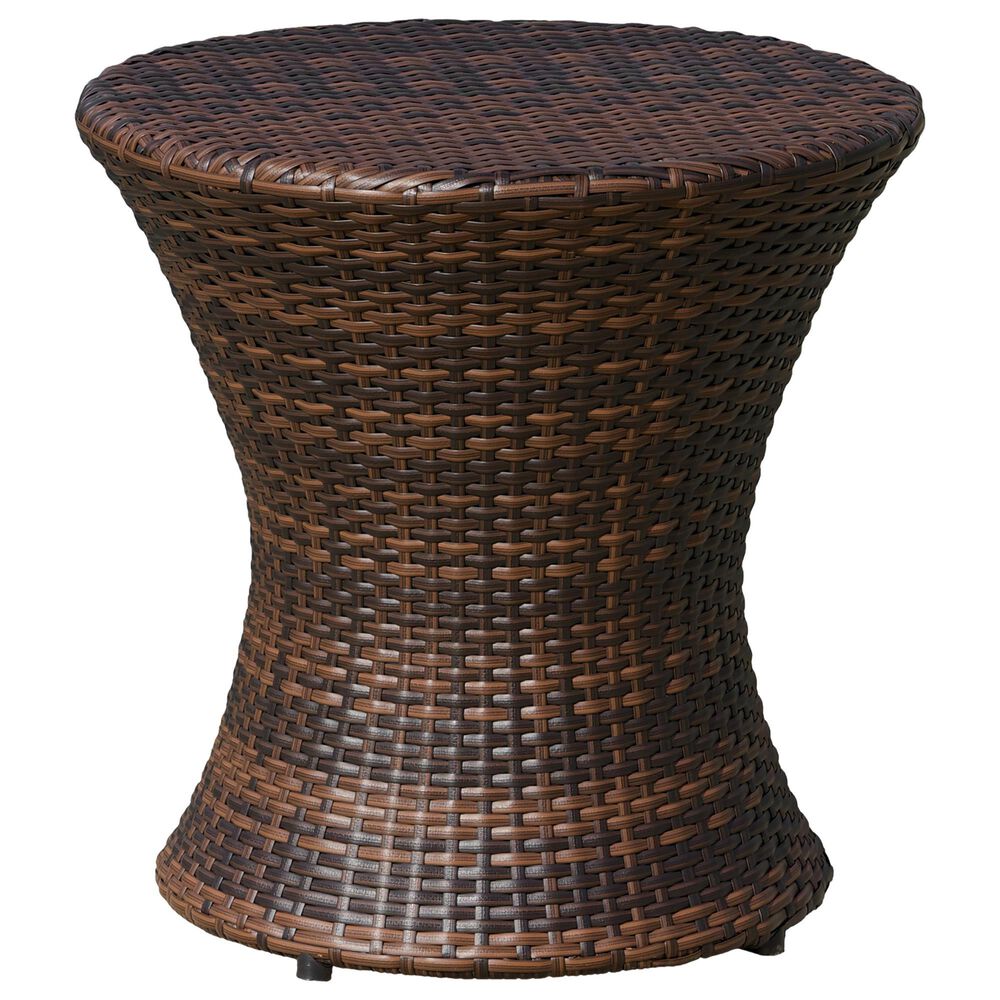 Noble House Adriana Patio Side Table in Brown - Table Only, , large