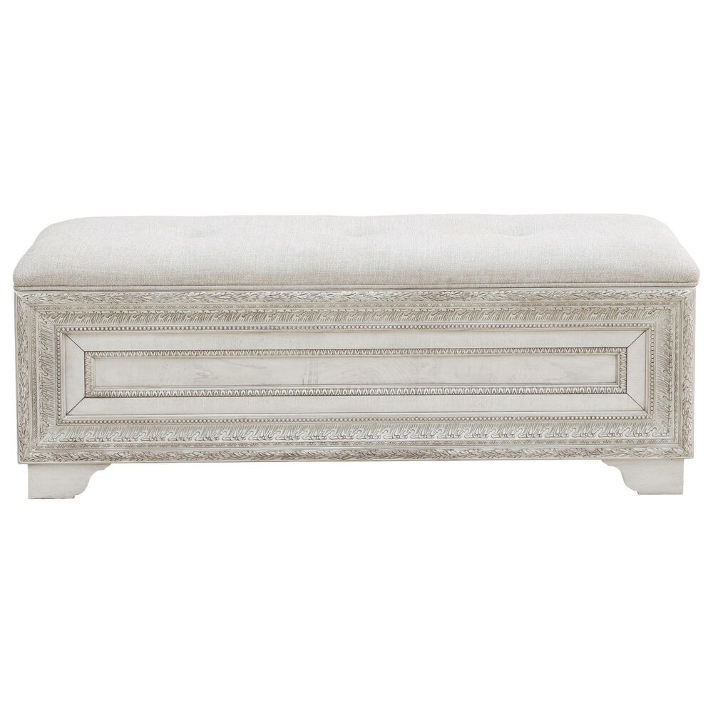 Chapel Hill Camila Storage Bed Bench in Camila White, , large