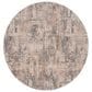 Nourison Rustic Textures Beige and Grey 7"10" Round Area Rug, , large