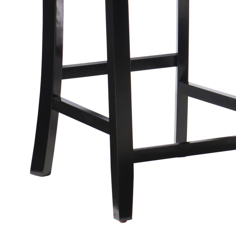 Linon Home Decor Torino X-Back Counter Stool in Black, , large