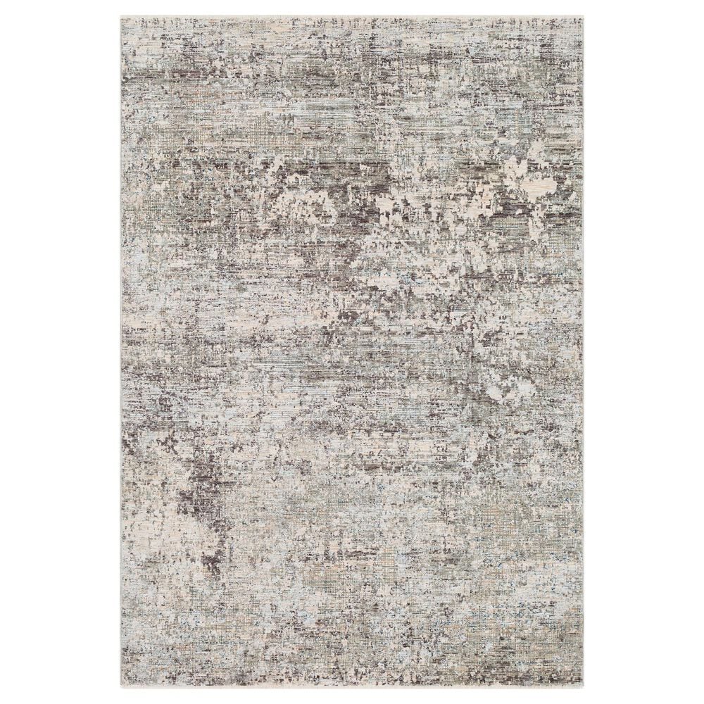 Surya Presidential PDT-2303 3"3" x 5" Blue, Gray and Orange Area Rug, , large