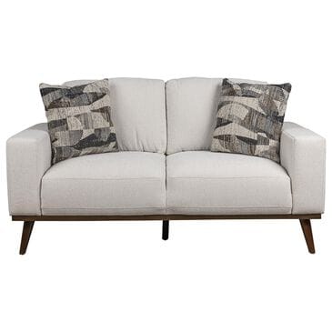 37B Heath Stationary Loveseat in White, , large