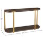 Uttermost Palisade Console Table in Coffee Oak and Antique Gold, , large