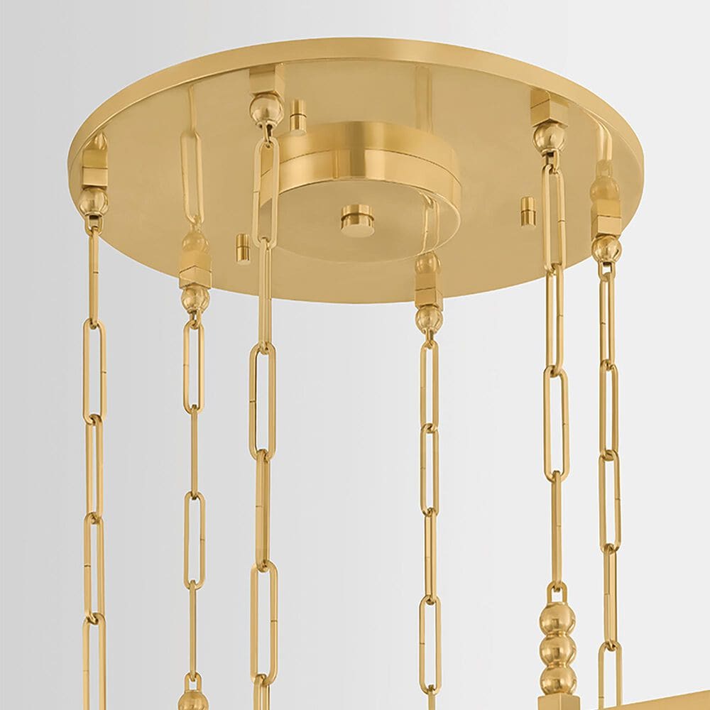 Corbett Lighting Cortina 3-Light Chandelier in Vintage Brass, , large