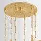 Corbett Lighting Cortina 3-Light Chandelier in Vintage Brass, , large
