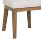Linon Home Decor Tucker Side Chair with Cream Cushion in Natural Brown (Set of 2), , large