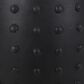 Hearth and Haven Outdoor Barrel Side Table with Studded Texture Design in Matte Black, , large