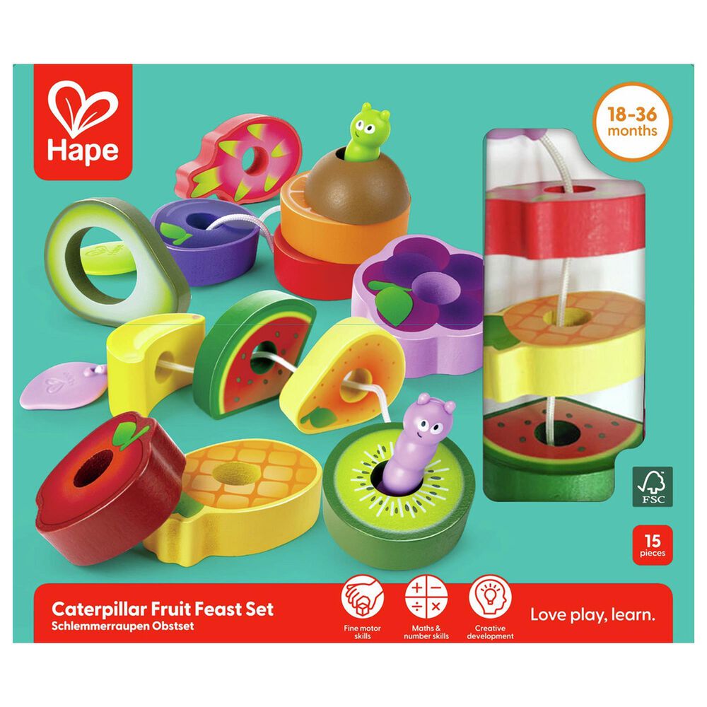 Hape Toys Caterpillar Fruit Feast Set in Multicolor, , large