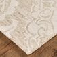 Feizy Belfort 2" x 3" Taupe and Ivory Area Rug, , large