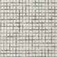 L&R Resources Criss Cross Silver and Ivory 8" Round Area Rug, , large