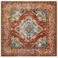 Safavieh Monaco MNC243H-5SQ 5" x 5"  Orange/Light Blue Square Rug, , large