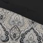 Royal Court Messina 3-Piece Full/Queen Comforter Set in Black, Grey and Silver, , large