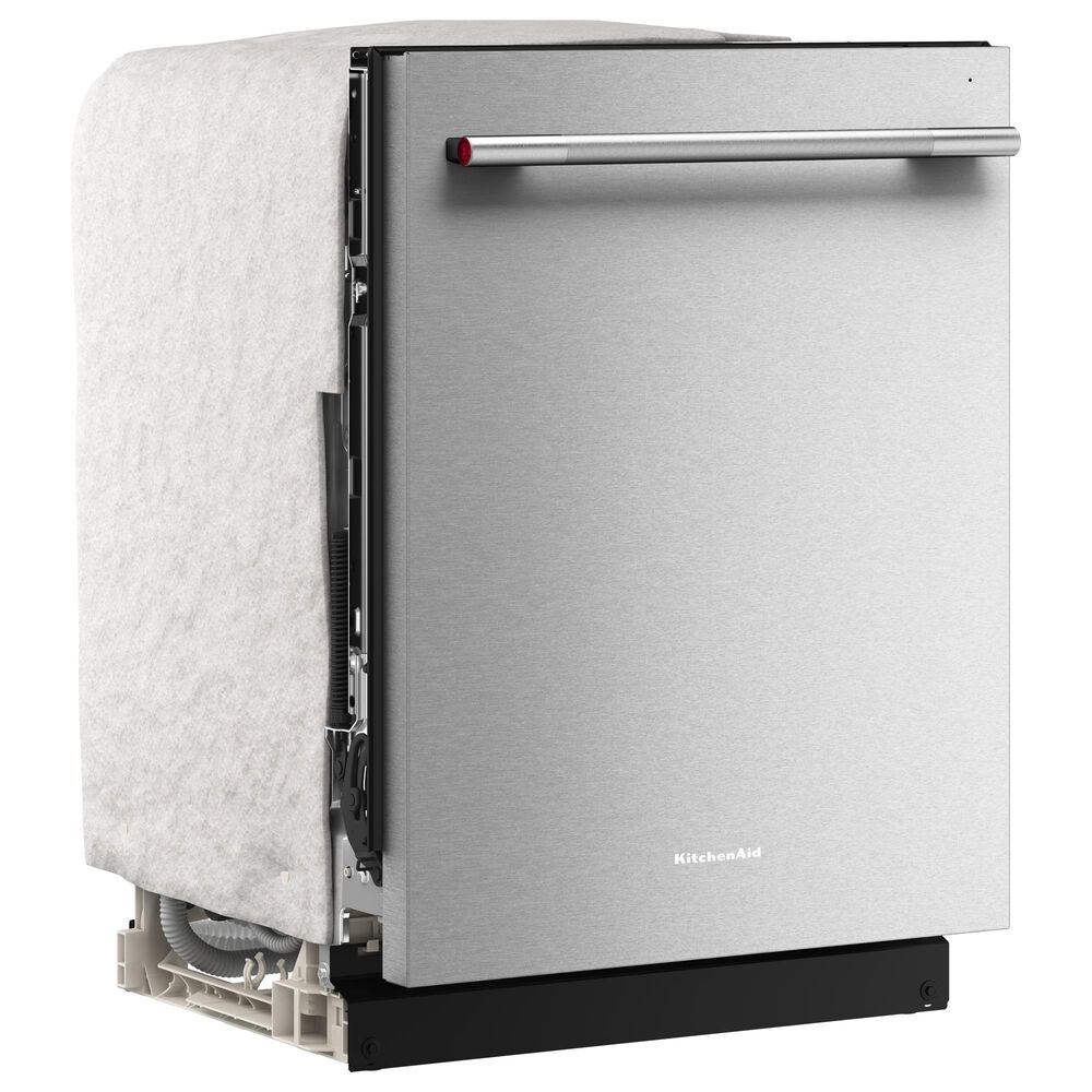 KitchenAid 24&quot; Third Level Jet Rack Dishwasher with 40+ Total Wash Jets and Bar Handle in PrintShield Stainless, , large