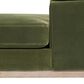 Jennifer Taylor Home Pasadena Chaise Lounge Chair in Olive Green Velvet, , large