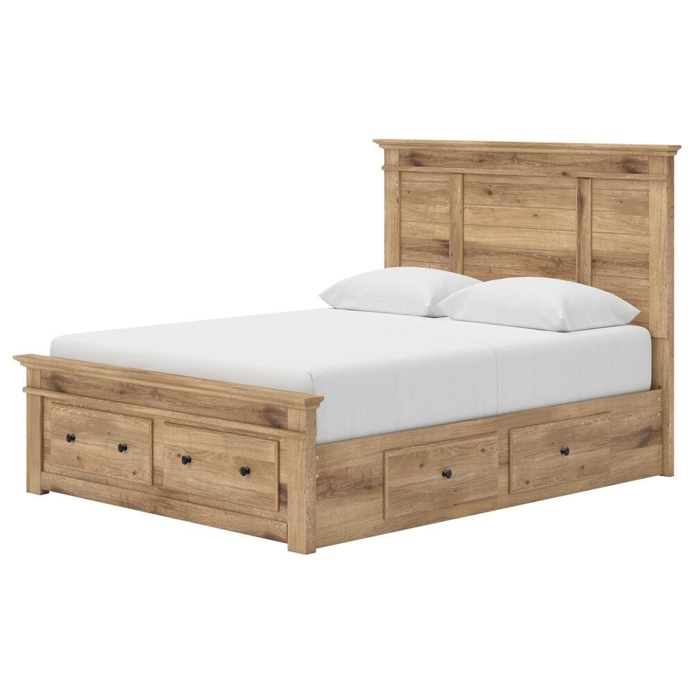 Ashley Makidern 2-Piece Queen Storage Bedroom Set with Six Drawers in Natural Brown, , large