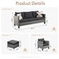HOMLUX 5-Piece Outdoor Patio Furniture Set in Black, , large