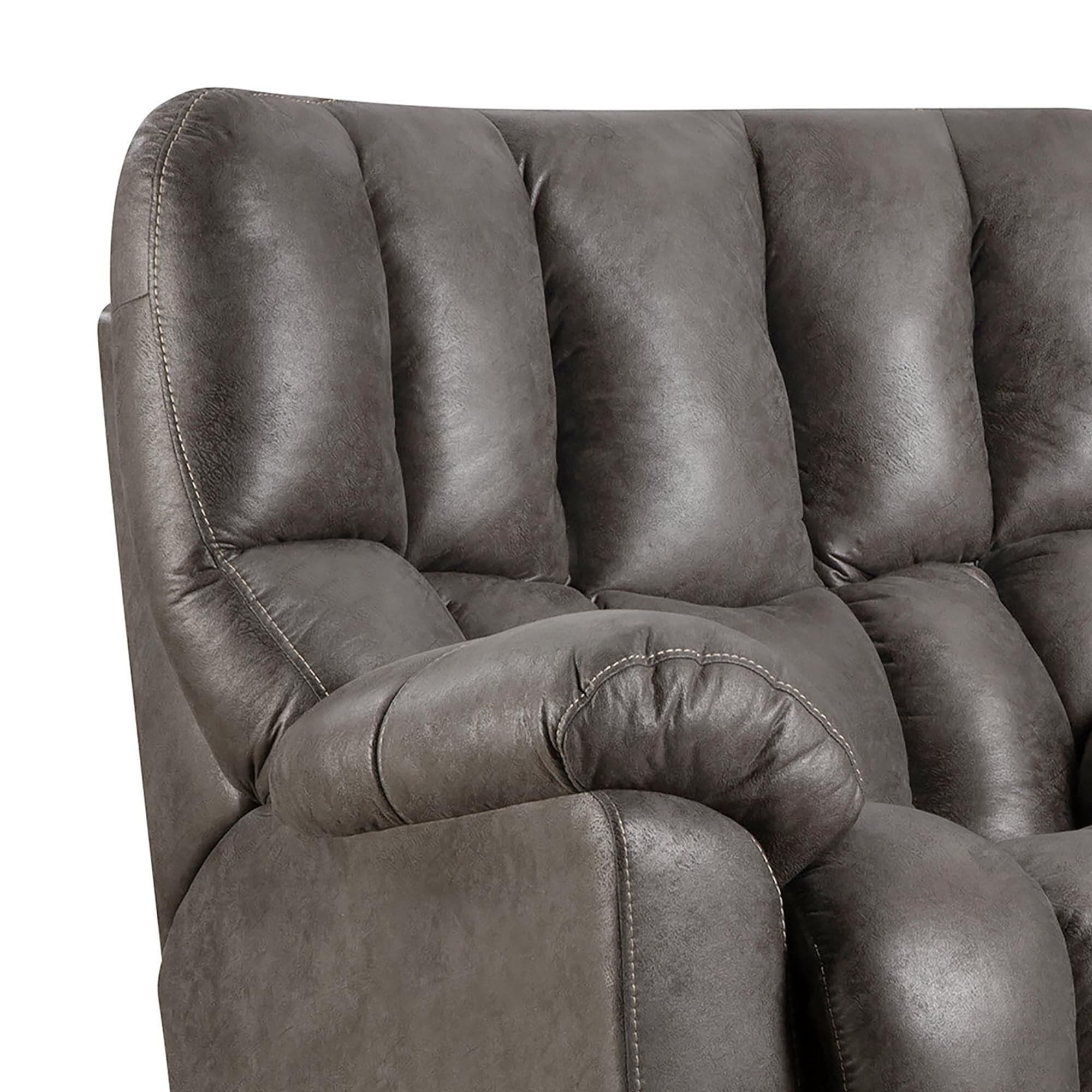 HomeStretch Coopertown Manual Rocker Recliner in Tar