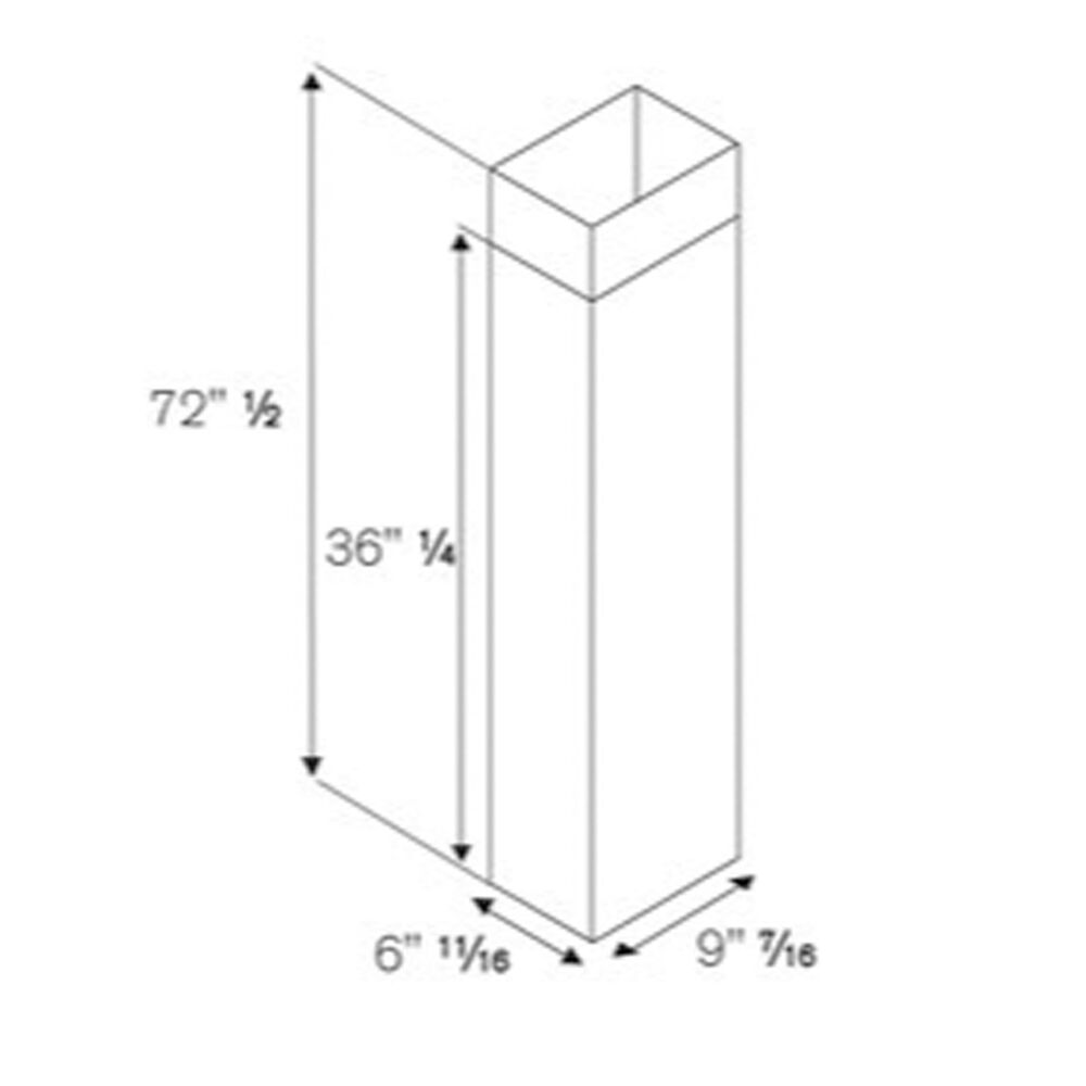 Bertazzoni Narrow Duct Cover in Stainless Steel, , large