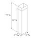 Bertazzoni Narrow Duct Cover in Stainless Steel, , large