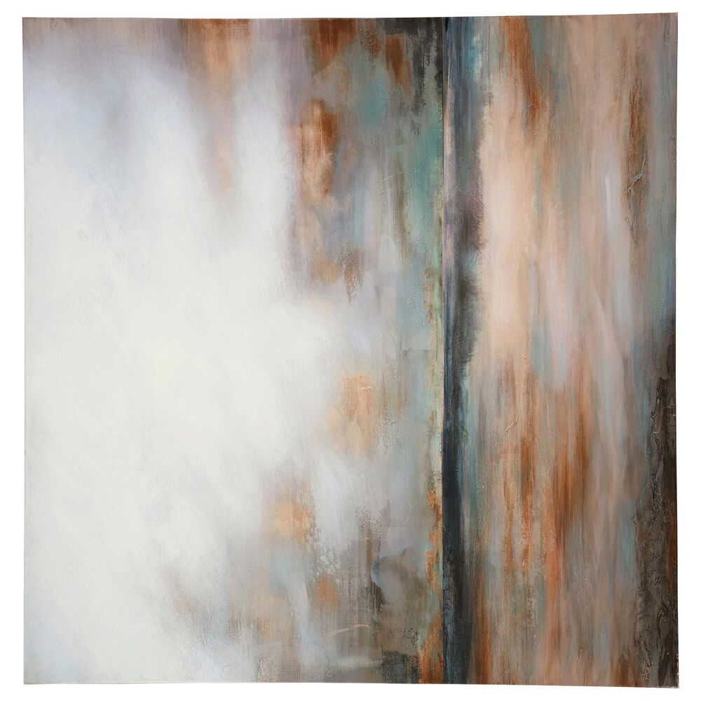 Ashley Weatheridge 35.63&quot; x 35.38&quot; Wall Art in Orange and Gray, , large