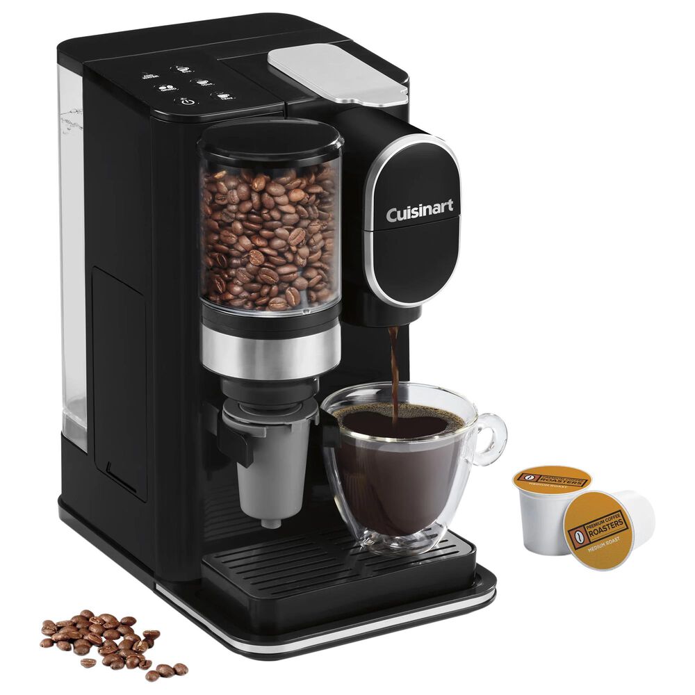 Cuisinart Grind and Brew Single-Serve Coffee Maker in Black, , large