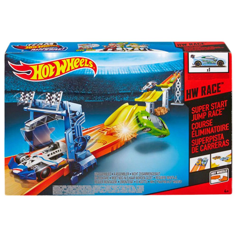 Hot Wheels Super Start Jump Race Track Set, , large