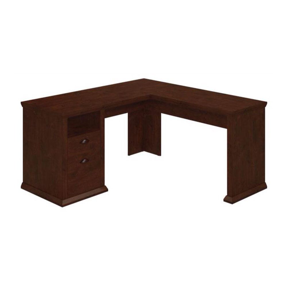 Bush Yorktown 60W L-Desk in Antique Cherry, , large