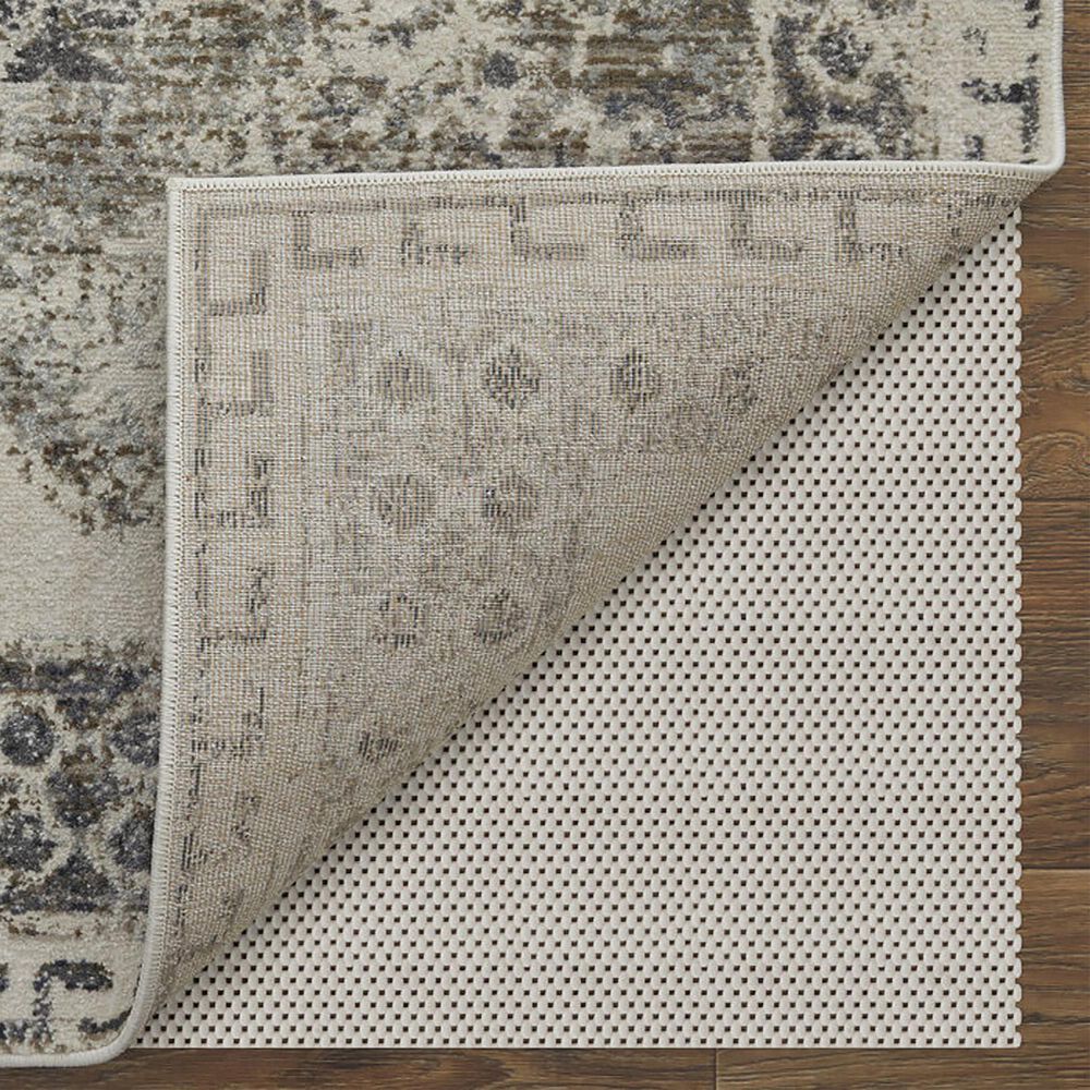Feizy Kano Oriental 7&#39;10&quot; x 10&#39; Ivory and Charcoal Area Rug, , large