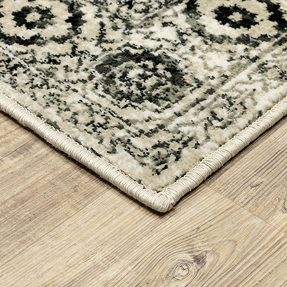 Oriental Weavers Georgia Medallion 429G0 7&#39;10&quot; x 10&#39; Grey Area Rug, , large