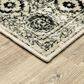 Oriental Weavers Georgia Medallion 429G0 7"10" x 10" Grey Area Rug, , large