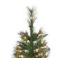 The Gerson Company 7.5" Pre-Lit Baxter Pine Christmas Tree in Green, , large