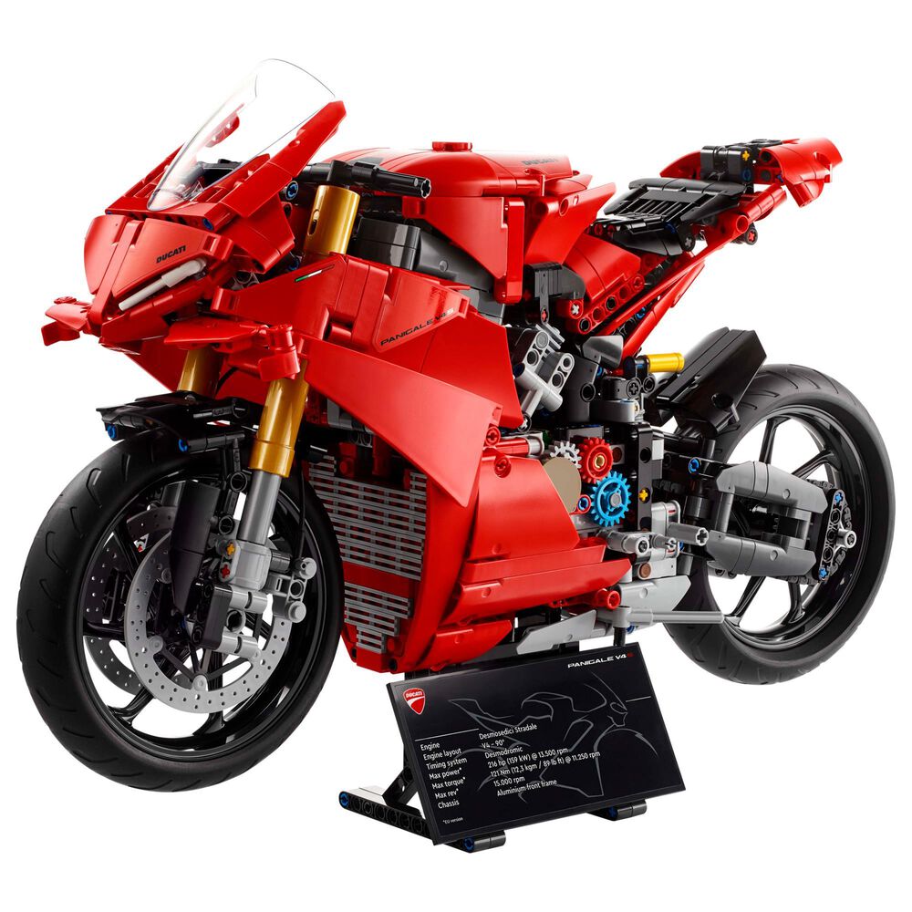 LEGO Ducati Panigale V4 S Motorcycle Building Set in Red, , large